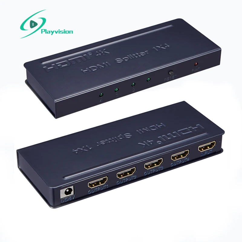 

Ultra-high resolution mini HDMI splitter 1X4 1 in 4 out ,support 4K 3D 1080p hdmi 1.4 with all hd equipment