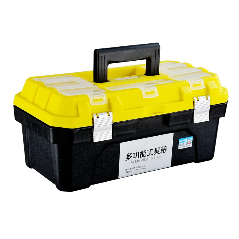 

Multifunctional Plastic Tool Box Parts Storage Organizer Electrician Waterproof Tool Case Portable Car Storage Box Instrument