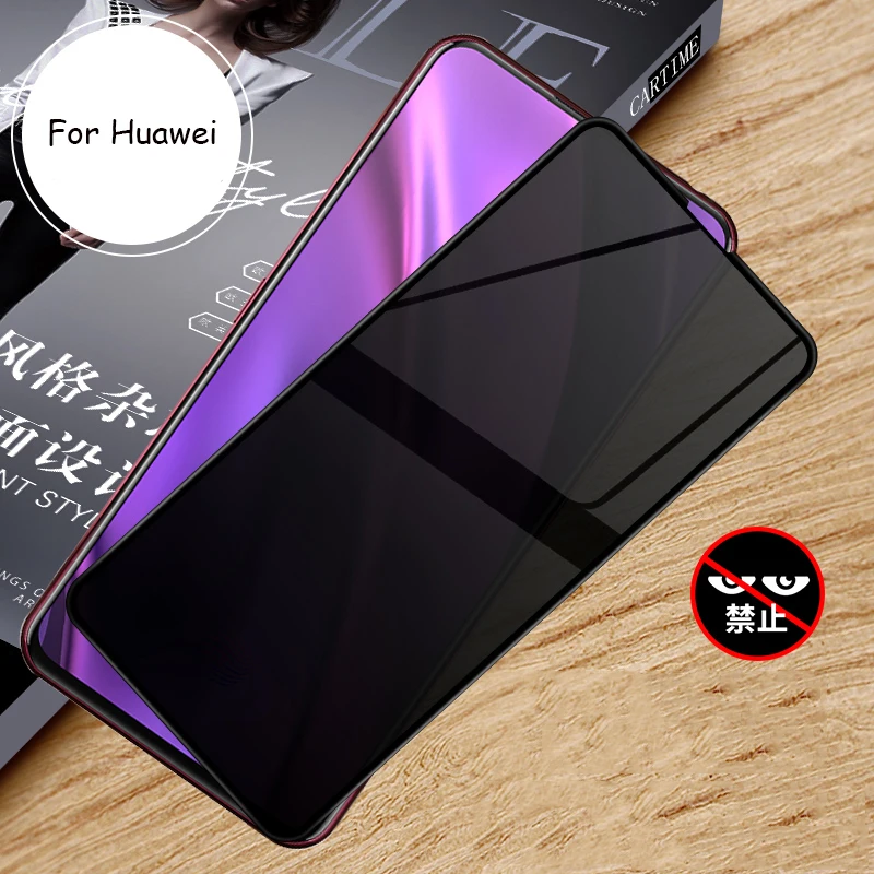 

EXUNTON For Huawei Y9 Prime 2019 2.5D 9H Full Coverage Anti-spy Privacy Tempered Anti Spy Glass Screen Protector Protective Film