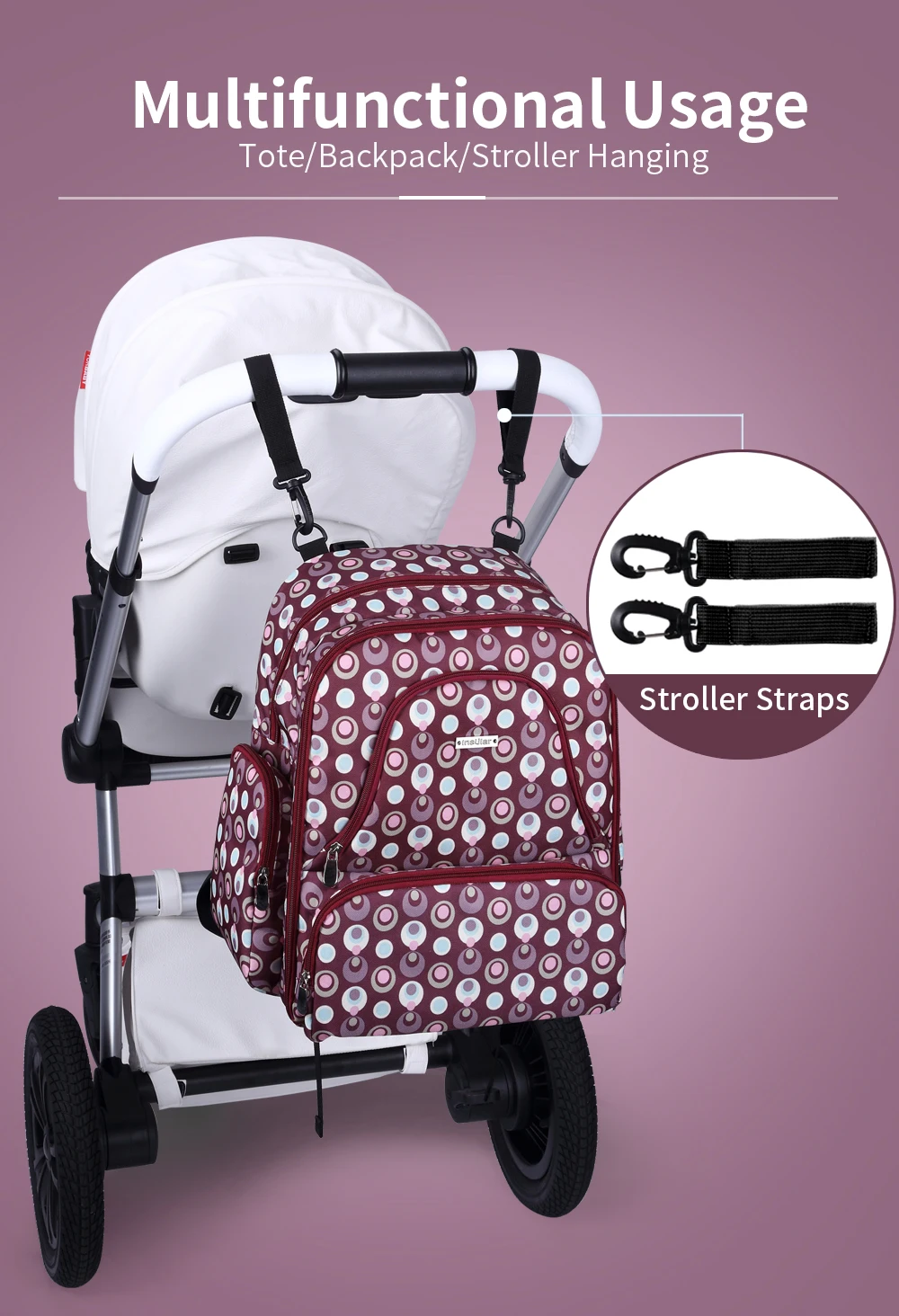 Пеленки мешок рюкзак для мамы Водонепроницаемый Детские коляски сумка Для женщин сумка рюкзак Мумия материнства подгузник сумка Mochila