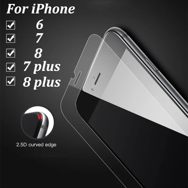Защитное стекло закаленное 2.5d 9 h для iphone 7 plus/6/8 plus/7plus/8plus|Защитные стёкла и плёнки|
