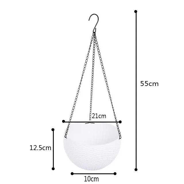 Adeeing-Round-Plastic-Resin-Flower-Pot-Creative-Garden-Plant-Hanging-Planters-Balcony-Decoration