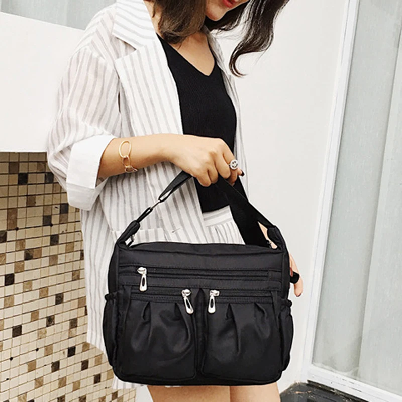  Nylon Diagonal Cross Bag Youth Fashion Casual Version Ladies Large Capacity Waterproof Shoulder Bag - 32991864915