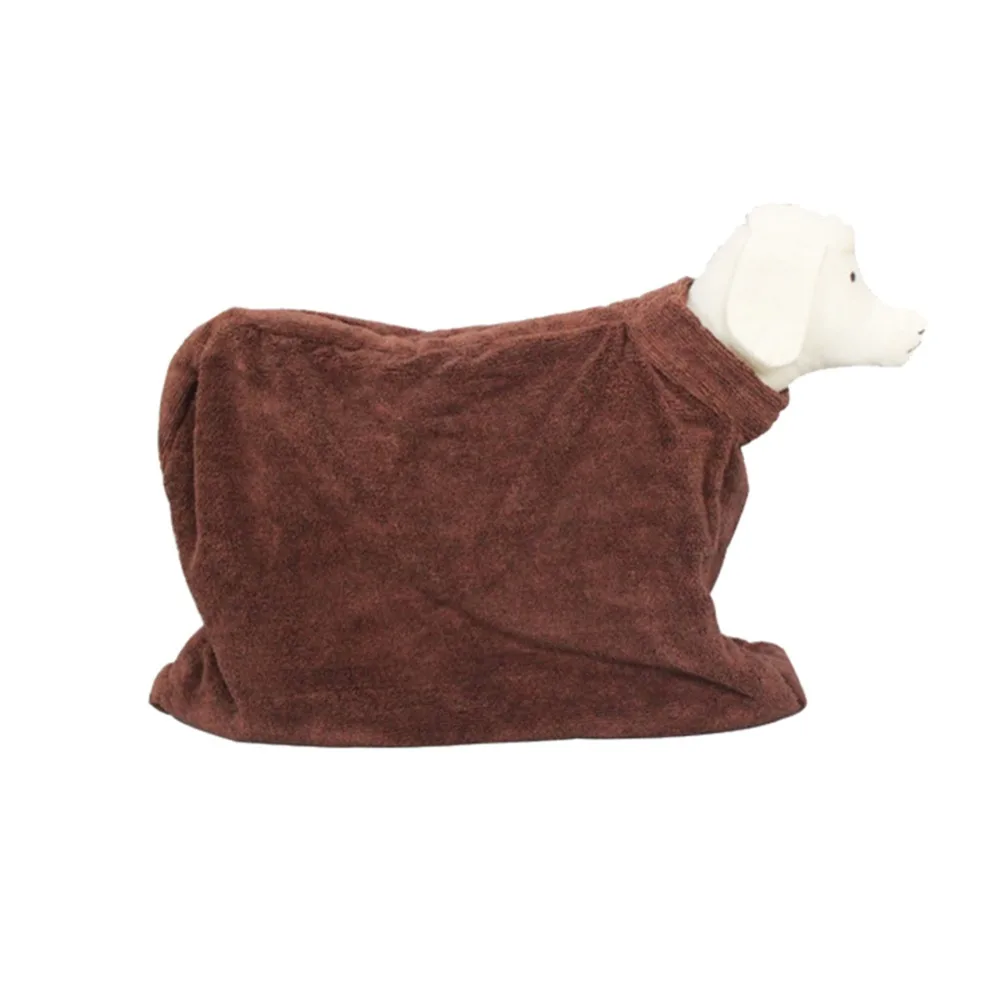 New Dog Bathrobe Microfiber Quick Drying Dog Bag with Magic Tape, Super
