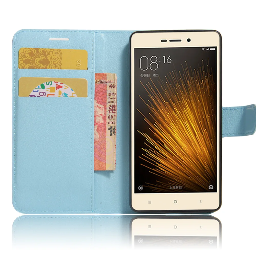 

Xiaomi Redmi 3X Cover Case Wallet Style Luxury Leather Cover for Xiaomi Redmi 3X 3 X Flip Case Magnetic Protective Shell