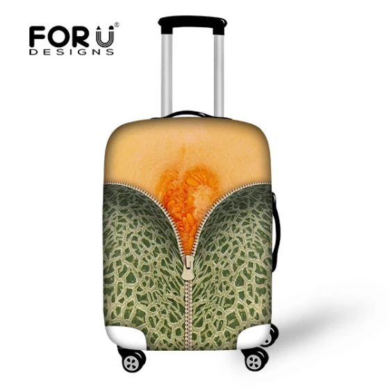 FORUDESIGNS/эластичная сумка аксессуары 3D фруктовые принты Think спандекс багаж защитный чехол для 18-30 дюймов костюм чехол Крышка - Цвет: B0061