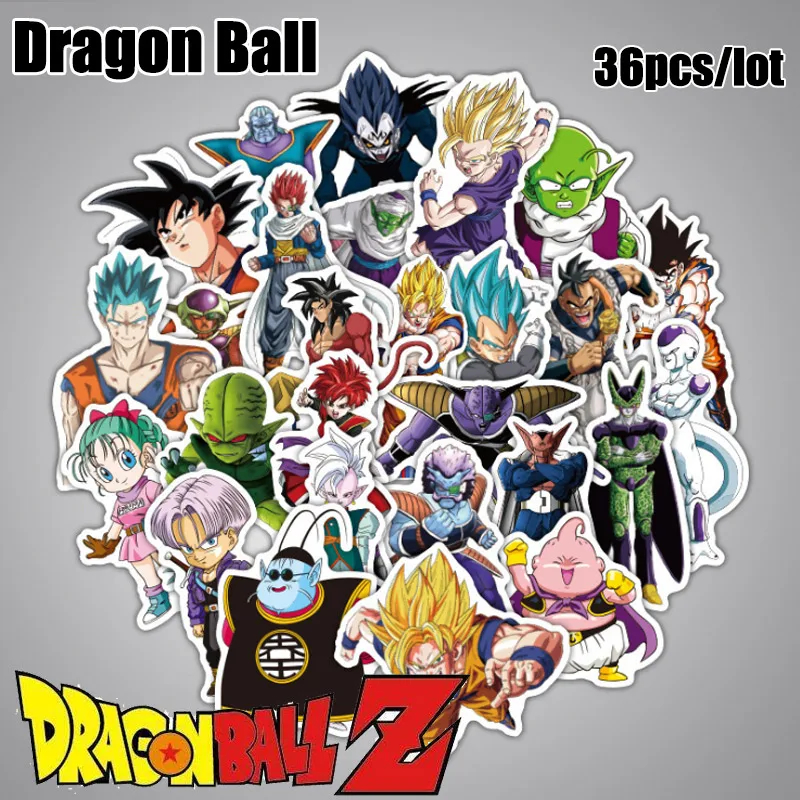 

Dragon Ball Super Saiyan Laptop Luggage Car Motorcycle Skateboard Phone Graffiti Decor Decal Graffiti Waterproof Stickers DIY
