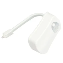 Human Motion Sensor Automatic Seat LED Light Toilet Bowl Bathroom 8Color Lamp (Size: 8)