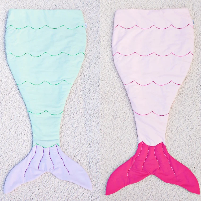 New Mermaid Sleeping Bag embroidered with A Mermaid Tail Double