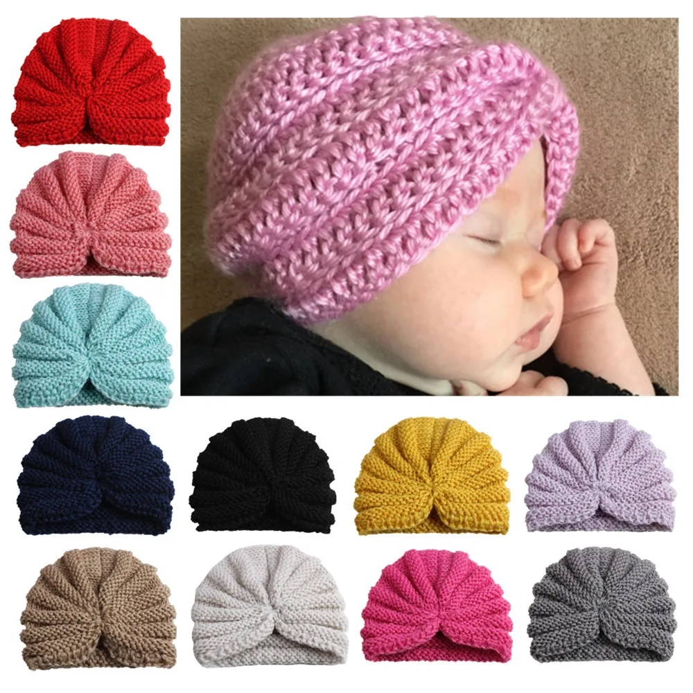 

Baby Girl Boys Indian Hat Wool Solid Color Children's Indian Hat Children's Hair Accessories HeadWear Baby Hair Ties Baby Stuff