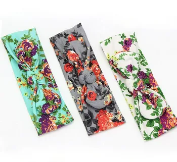 

Girls Headband Foral Cotton Headband For Spring 3 Colors U Pick 30pcs/lot