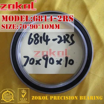 

ZOKOL 6814 RS bearing 6814 2RS ZZ 6814ZZ 6814-2RS Deep Groove ball bearing 70*90*10mm