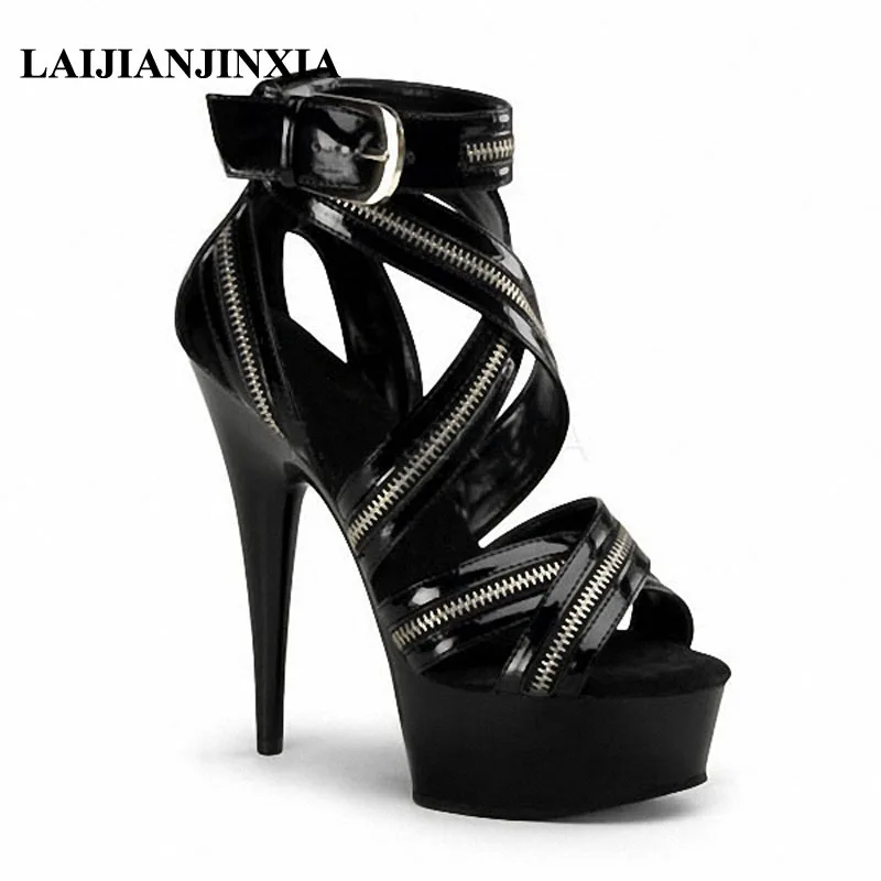 LAIJIANJINXIA Lady Summer Sexy 15cm Thin High Heels Shoes