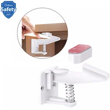 Детская безопасность доказательство замок шкафа ящика нет пробивки защиты малыша невидимая Пряжка дверной замок безопасности Шкаф защита от детей вещи