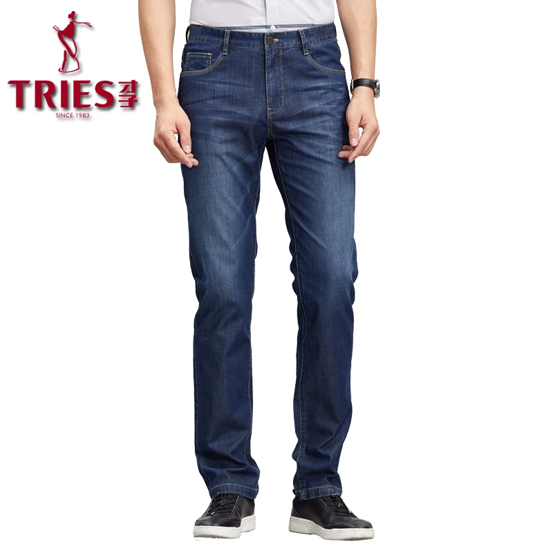 Пробует 2018 Новые мужские джинсы Бесплатная доставка мужские модные джинсы мужские брюки одежда новый модный бренд большие размеры джинсы