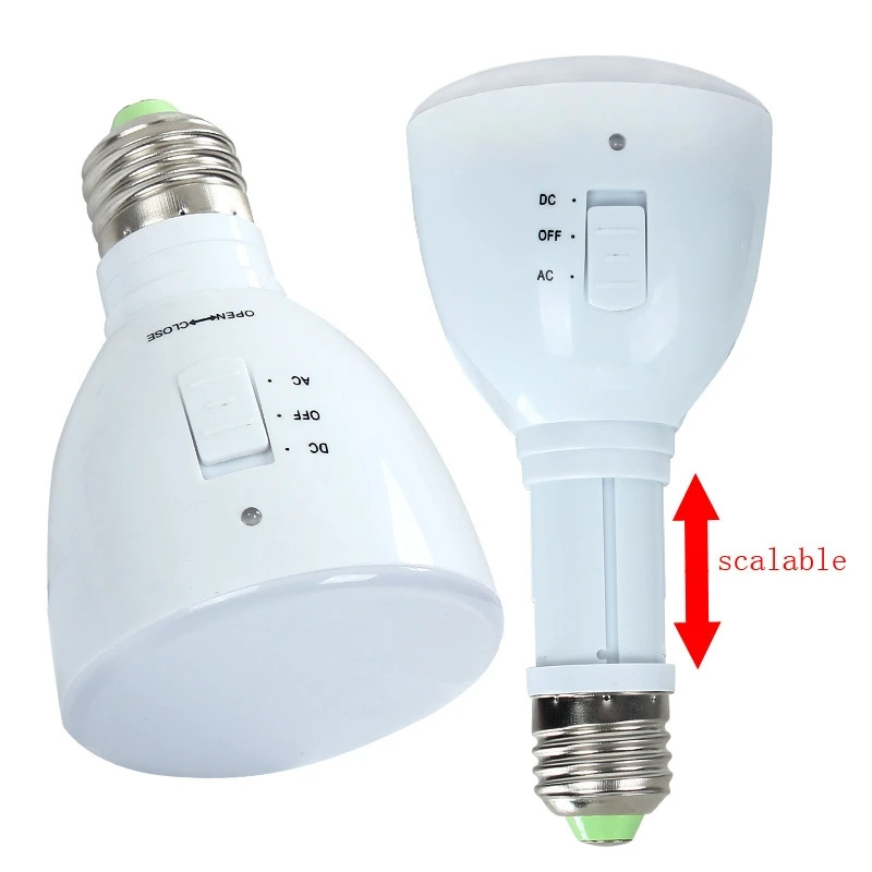 

Powerful LED Flashlight E27 4W 33 LED Rechargeable Bulb / Flashlight Emergency White Light Magic LED Bulb lamp