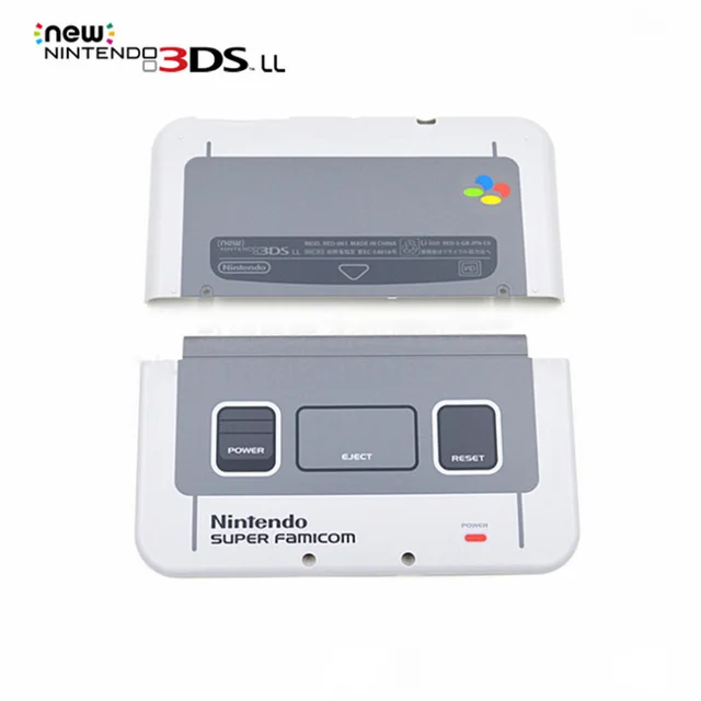 Original Snes Pikachuyellow Green Top Bottom Cover Case For New 3ds Xl Surface Battery Case Cover Shell Included Screw Case For Case Replacementsilver Top Aliexpress