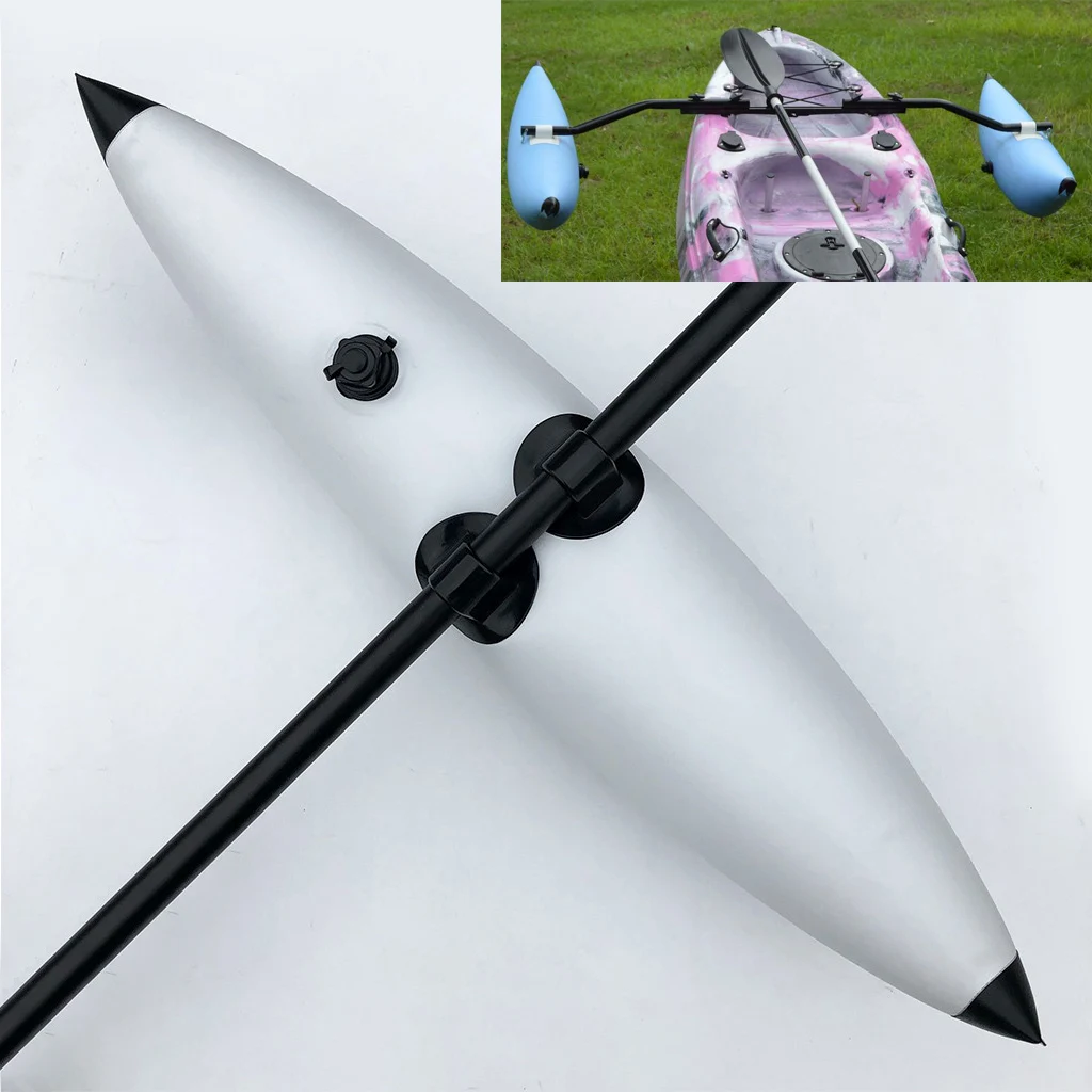 2 Pieces Inflatable Outrigger Stabilizer Water Float for Kayak Canoe Fishing