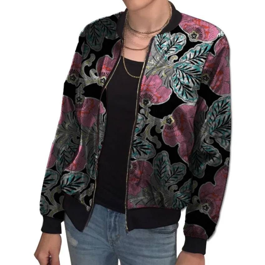 

African fashion women jacket dashiki clothes wax print coats lady's outfit baseball jacket Africa clothing customized