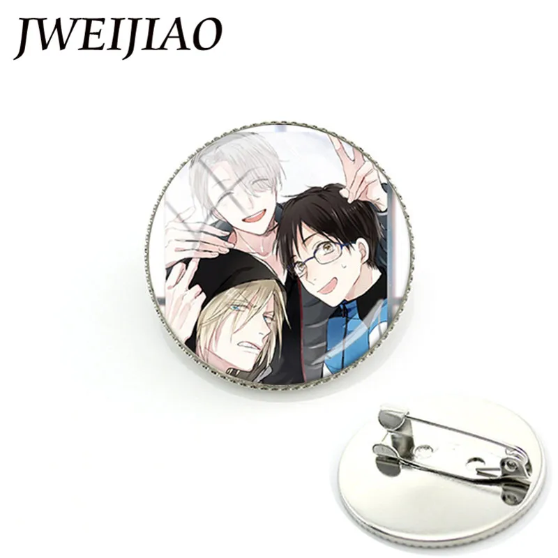 JWEIJIAO Япония Аниме YURI! Броши на льду Katsuki Yuri Badge Косплей коллекция Harajuku Летний стиль