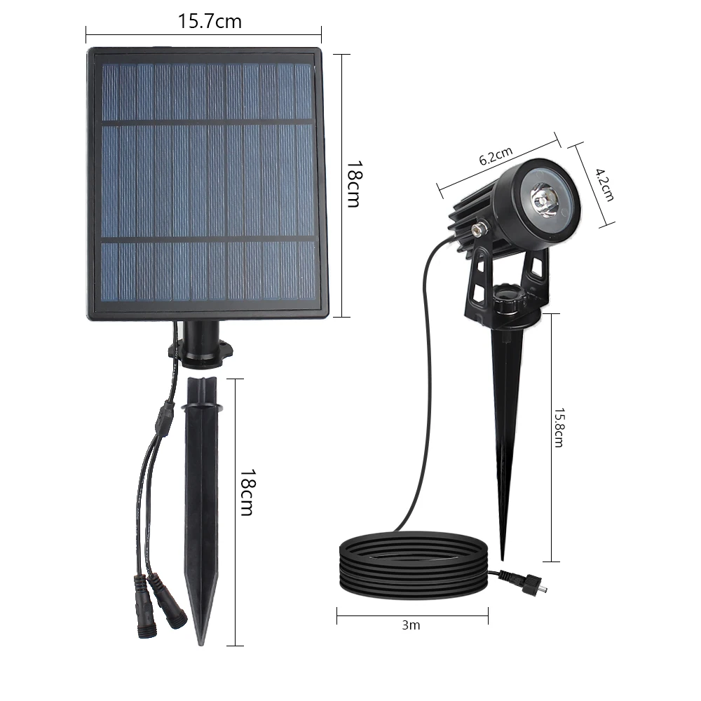 Extensível ao ar Solar à Prova Painel Solar Lâmpadas Dividir Livre Verde Holofotes Ip65 Grau Jardim Paisagem Luz Dwaterproof Água 2 w 5 2 w painel solar 2 lâmpadas dividir