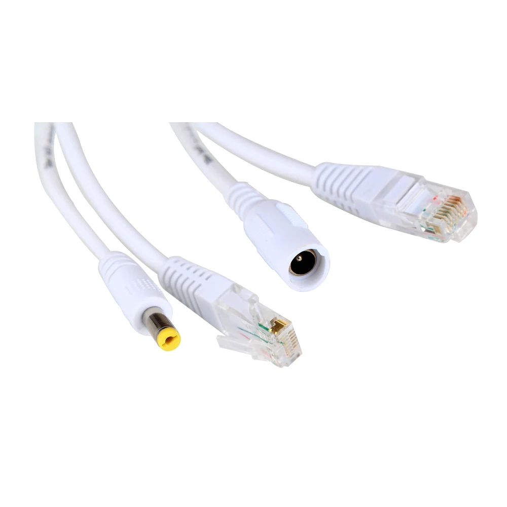20 шт.(10 пар) кабель адаптер PoE разъемы Пассивный кабель питания Ethernet PoE адаптер RJ45 инжектор Сплиттер Комплект 5 в 12 В 24 в 48 в