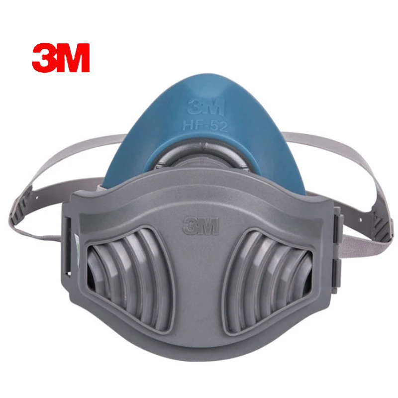 

3MHF+10pc1703Filter cotton Quality silicone Half Face Gas Mask KN95 Dust Anti industrial conatruction Dust pollen Haze poison