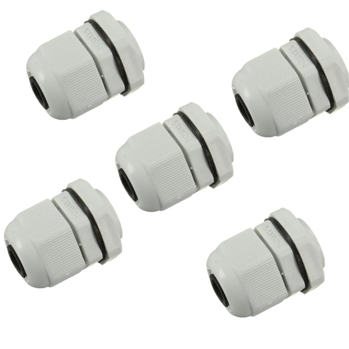 

5x White Waterproof Compression Cable Stuffing Gland Lock