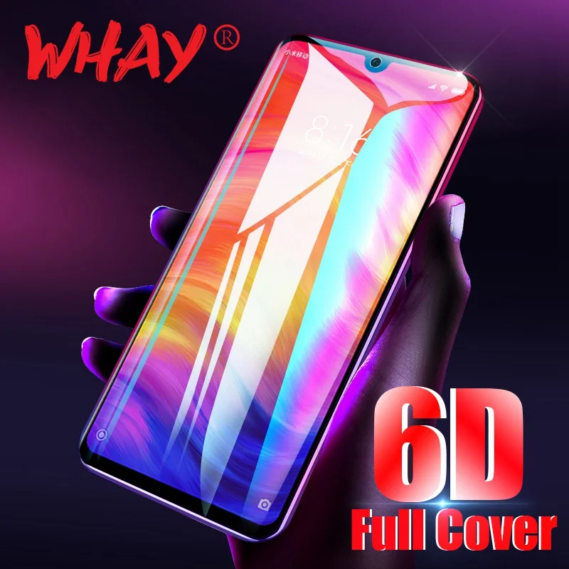

6D Tempered Glass For Xiaomi Redmi Note 7 6 5 Pro 6A Screen Protector Glass For Xiaomi Mi 9 SE A1 A2 8 Lite 9T Pro Pocophone F1