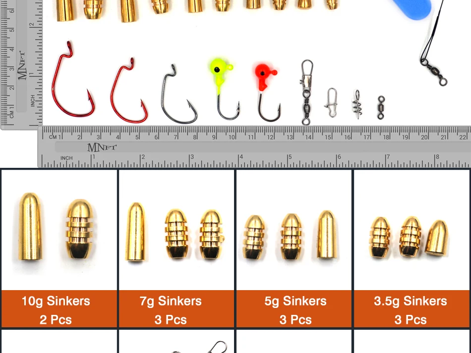 MNFT 129 шт. рыболовные принадлежности снасти набор крючков Вертлюги Вес грузило, высокое качество карабин пресная вода Морская рыбалка инструмент набор инструментов для инструментов