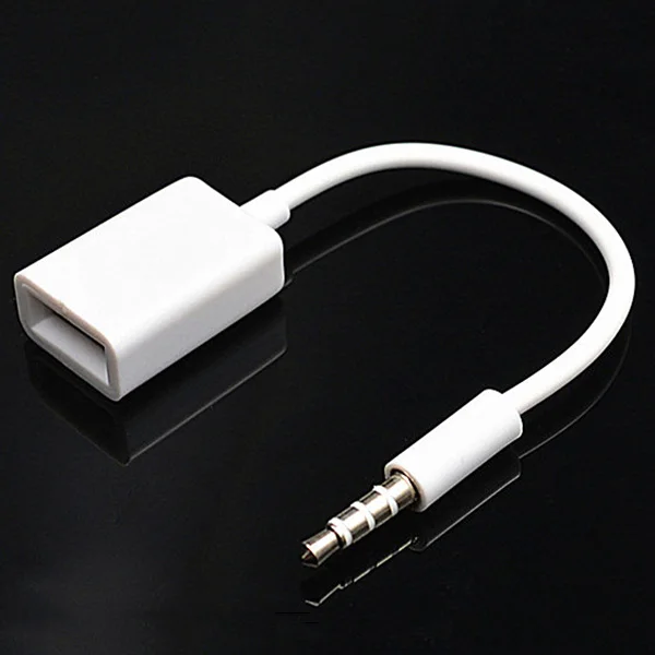 Автомобильный 3 5 мм Мужской AUX аудио разъем USB Женский Кабель конвертера MP3