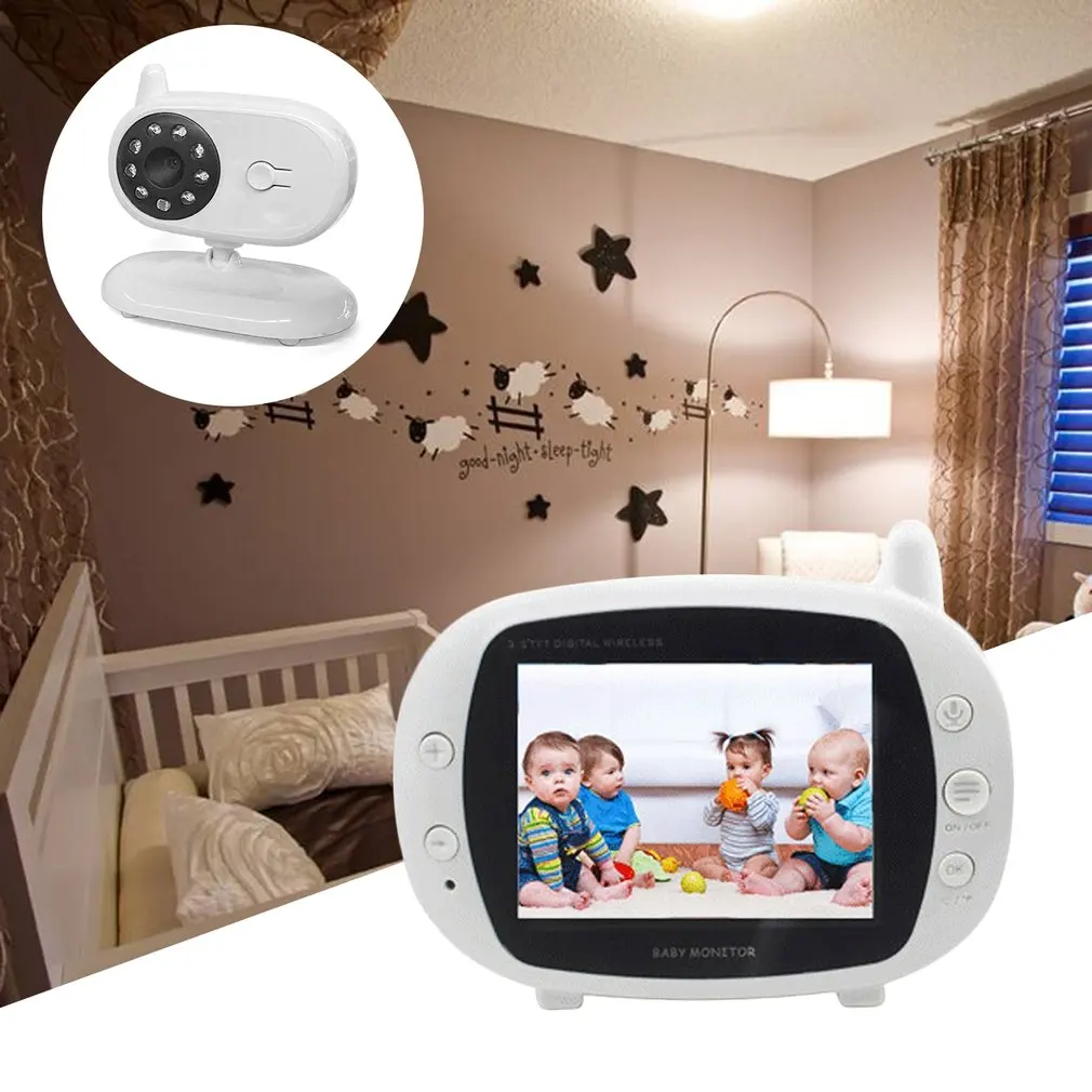 

3.5 inch Baby Monitor LCD Digital Wireless Video Two Way Talk Infant Security Camera Support Night Vision Temperature Monitoring