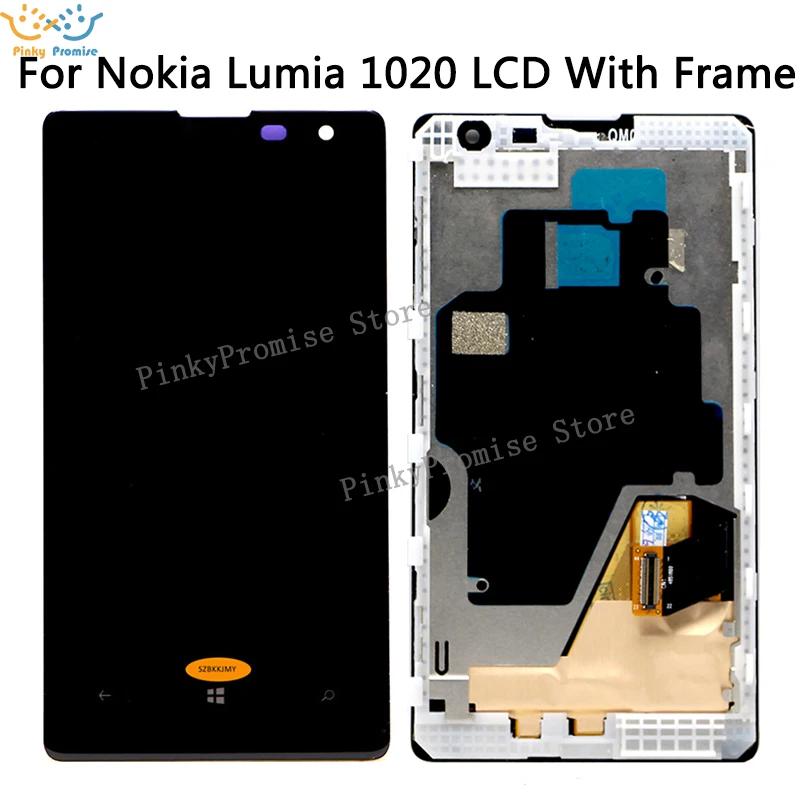

For Nokia Lumia 1020 LCD Display with Touch Screen Digitizer Assembly with frame Free shipping