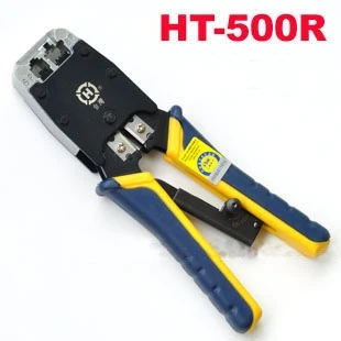 Goedkoop Originele HT 500R Netwerk Telecom RJ45 RJ11 Krimptang 8P8C 6P4C 6P2C Krimpen Tang Met Cutter amp; Ratel