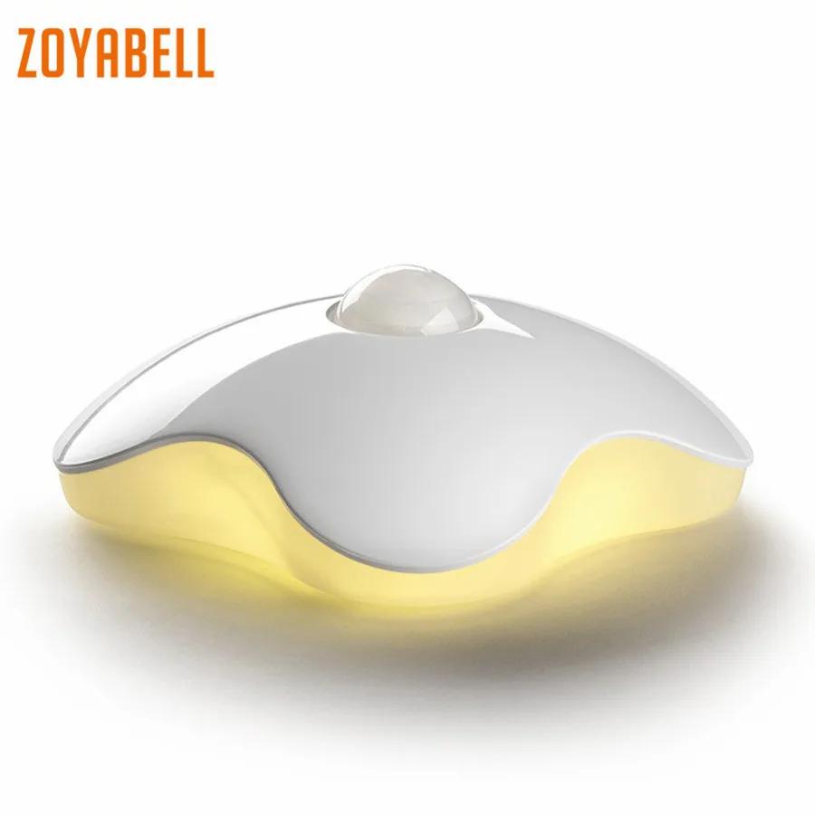 

zoyabell Motion Sensor Smart Led Night Light Battery Table Lamp Toilet Wc Light Kitchen Children Baby Kids Sensor Lamp Light