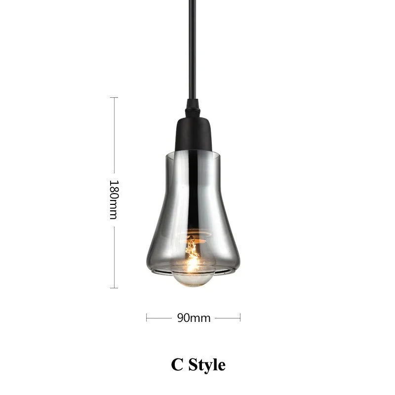 Современный дымчатый серый стеклянный подвесной светильник для ресторана специальный дизайн диска подвесной светильник Люстры e pendentes sala jantar освещение
