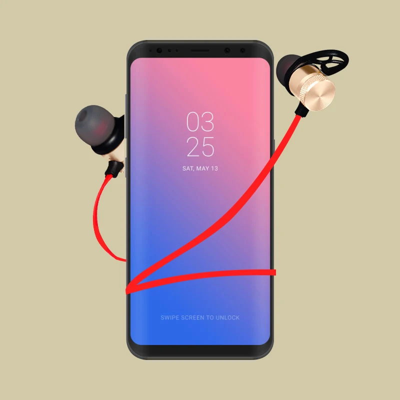 LemonMan XT6 Bluetooth наушники беспроводные металлические спортивные с защитой от пота