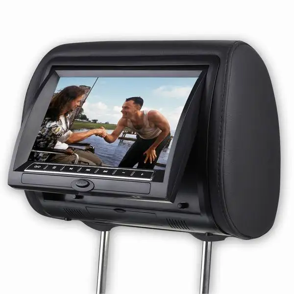 

2 Pcs X 7 Inch Automotivo Auto Car Headrest DVD Player Car TFT LCD Monitor With Digital Panel / Encosto de Cabeca com DVD