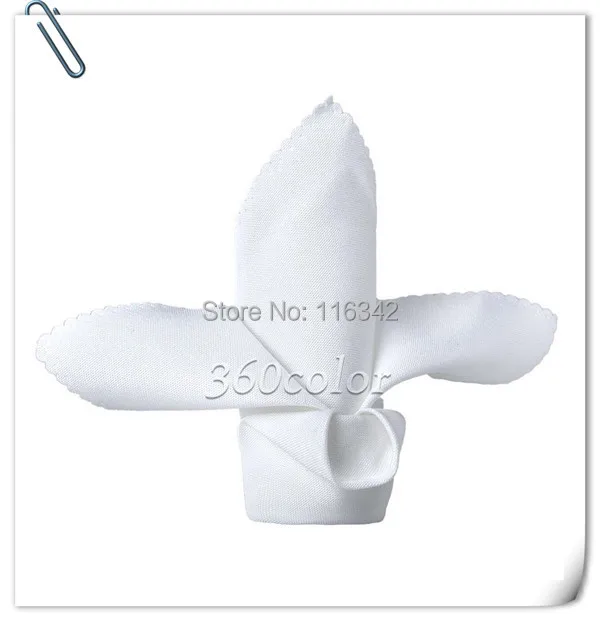 

2017 Big Discount and hot selling !! 100% polyester plain 50*50cm banquet napkin polyester for wedding Free Shipping