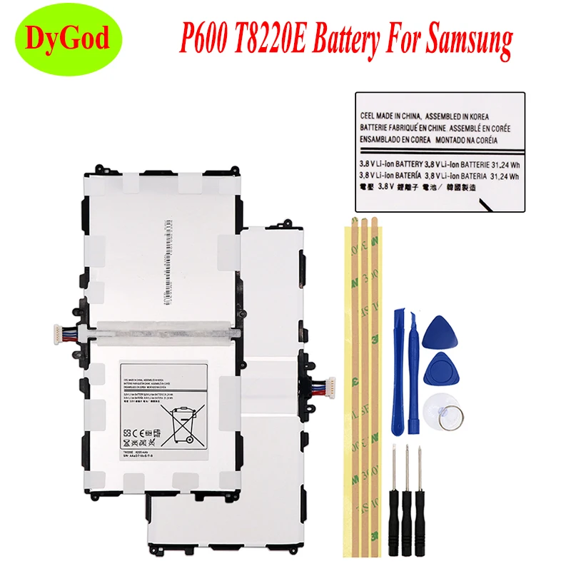 Аккумулятор для Samsung GALAXY Note 8220 Tab Pro P600 P601 P605 P607 SM-T520 T525 10 1 мАч | Мобильные телефоны и