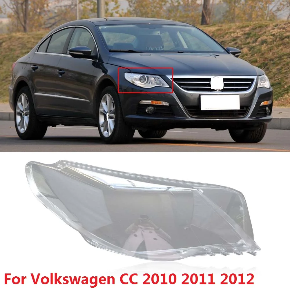 

CAPQX 1PCS For Volkswagen Passat CC 10-12 Front Headlamp Headlight Lamp cover Lampshade Waterproof Bright head light Shade Shell