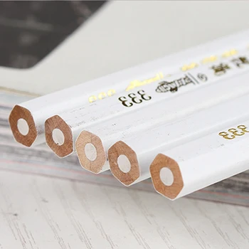 

10PCS White Hardness Pencil H Special Purpose Clothing Plate Fabric Scribing Tool Woodworker Tailor Professional Stationery