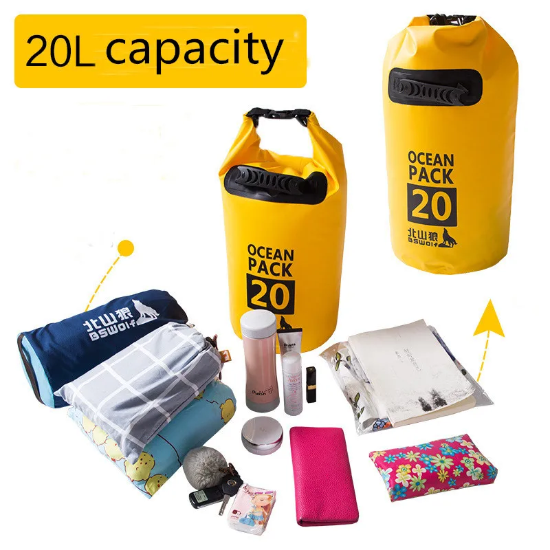 5L Outdoor Waterproof Bags Ultralight Camping Hiking Dry Organizers Drifting Kayaking Swimming Bags  (6)