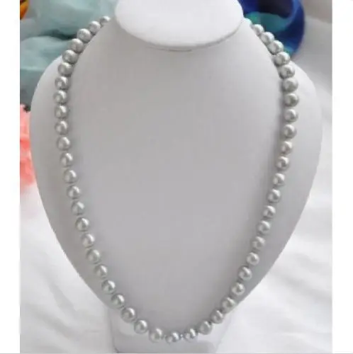 

Jewelr 005719 9-10MM SOUTH SEA GRAY PEARL NECKLACE 18 "14KGP