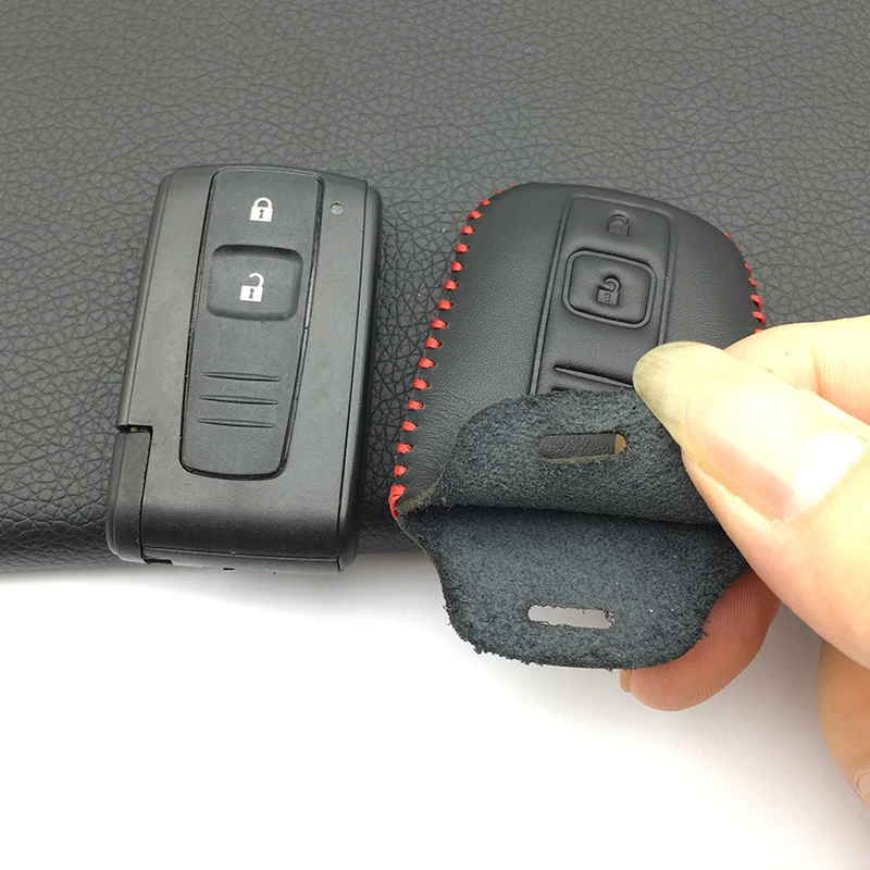 Кожаный чехол для автомобильного ключа с дистанционным управлением Toyota Prius