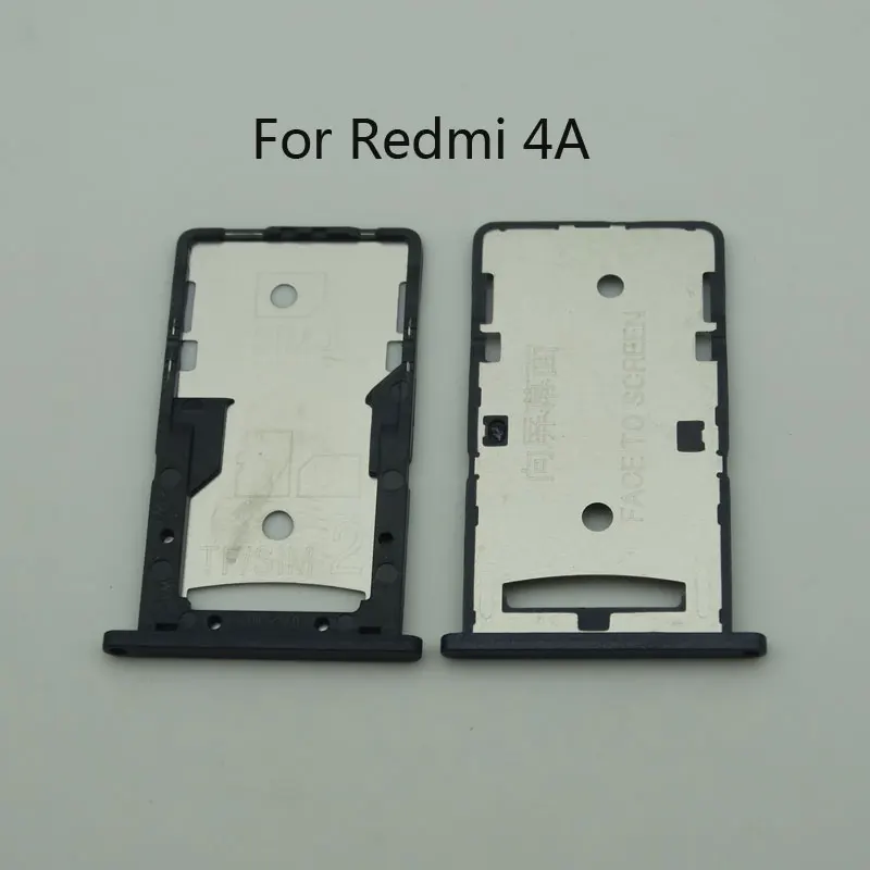 10pcs/lot sim card slot tray Holder Adapter for xiaomi redmi 4A note 4