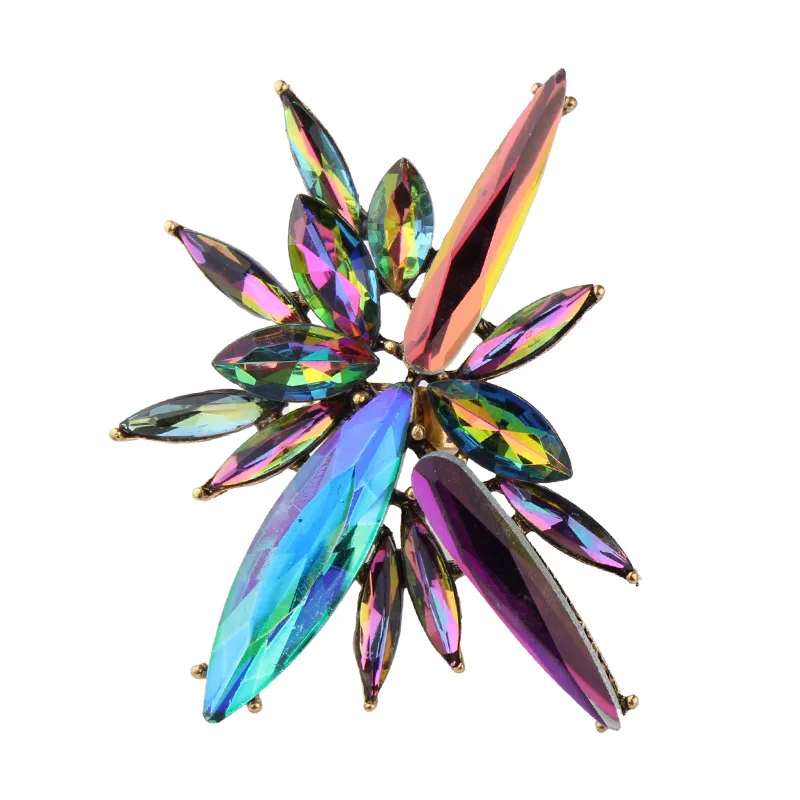 

2017 Fashion Colorful Crystal Resizable Rings Elegant Charm Luxury Crystal Adjustable Open Rings for Women Wholesale Rings