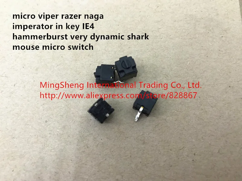 Оригинальный новый 100% micro viper razer naga imperator в ключевых IE4 hammerburst очень динамичный Акула мышь микропереключатель