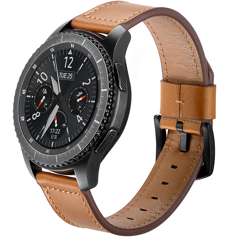 

Genuine Leather Strap For Samsung Gear S3 Band Replacement Watch Bracelet For Gear S3 Classic frontier