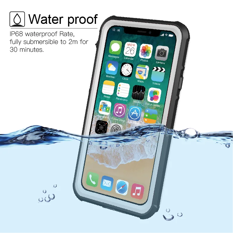 Водонепроницаемый чехол для iPhone 7 8 PLUS life water Shock Dirt Snow Proof защитный телефона iphone xr x